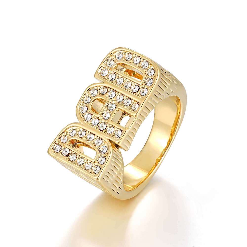 Elegant gold dad ring, no box included