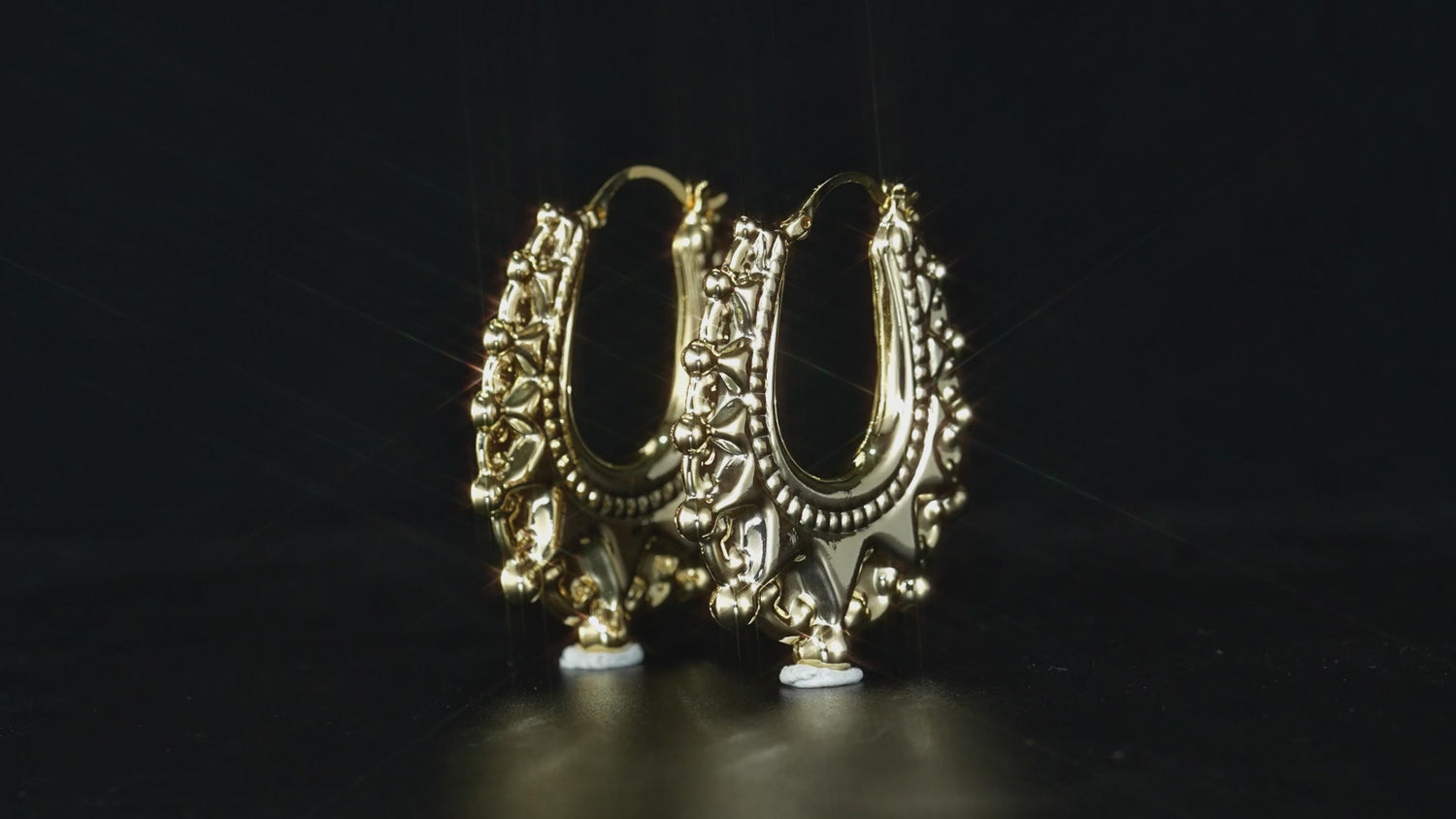 48mm Light Gold Large Creole Earrings