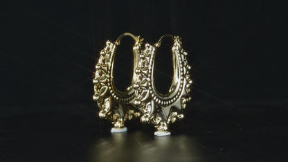 48mm Light Gold Large Creole Earrings