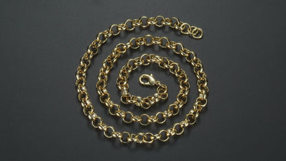 Detailed View of Gold Filled Belcher Chain