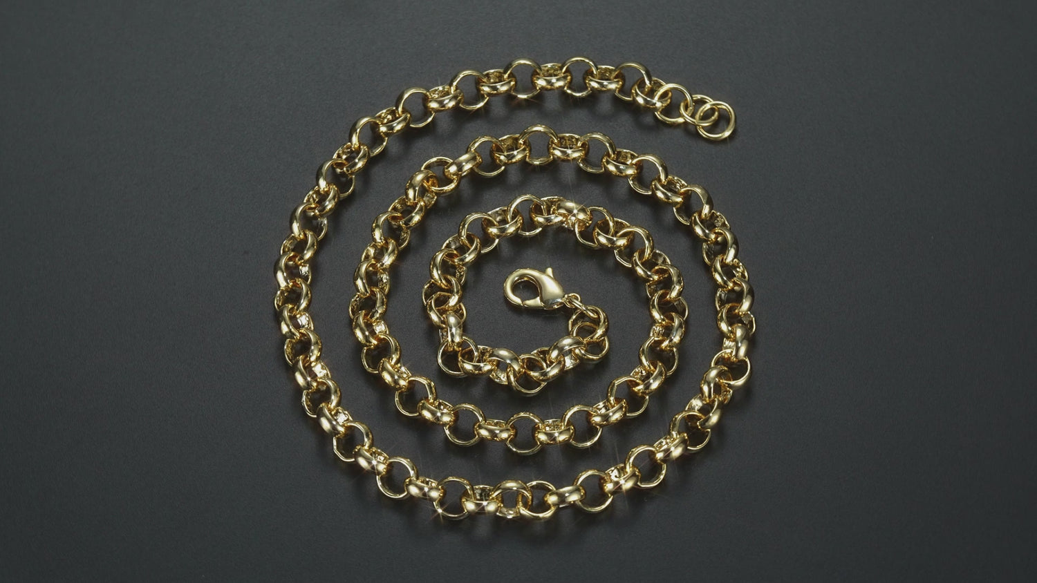 10mm Gold Filled Classic Belcher Chain, 16 Inches Long