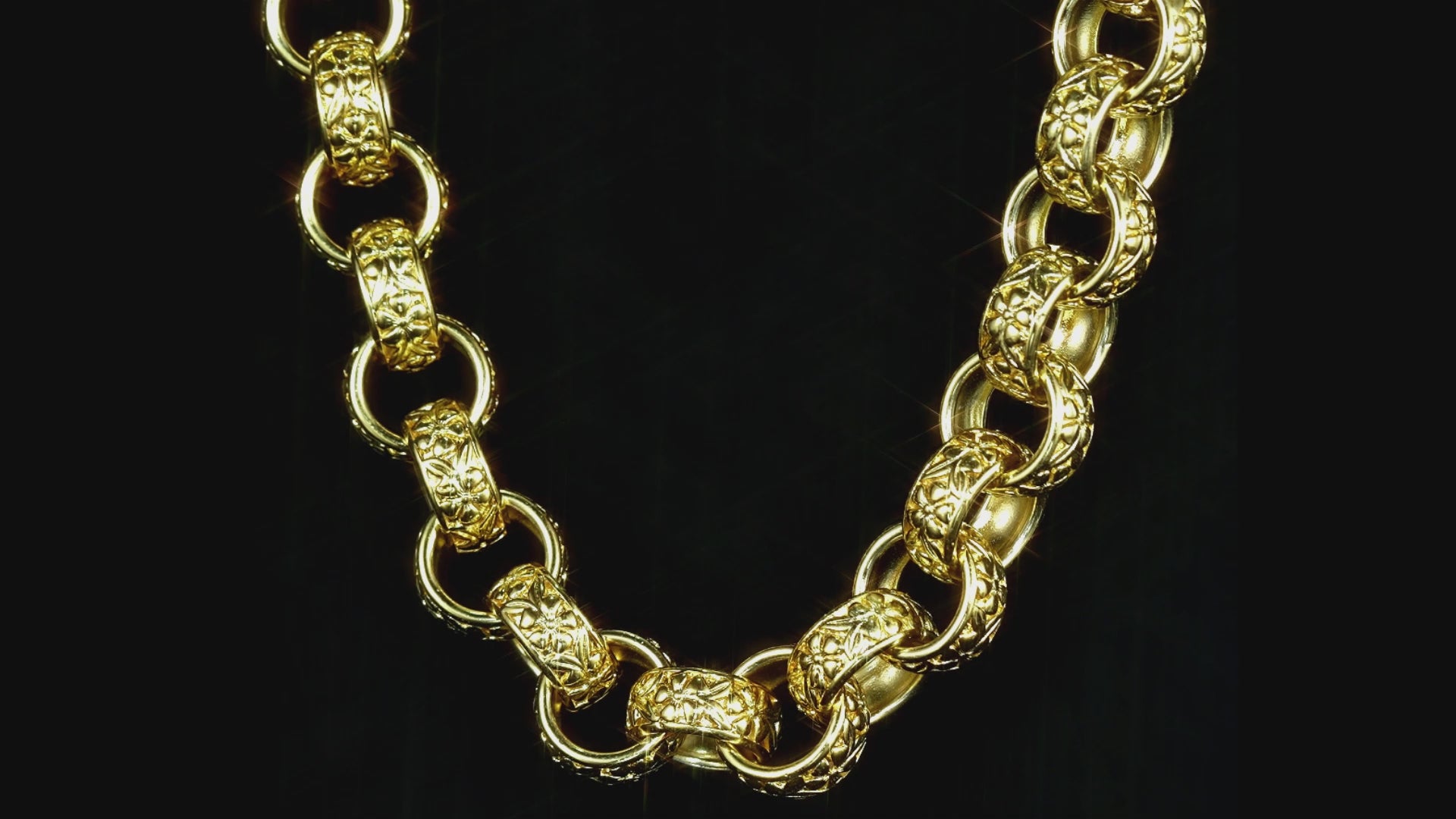 Gold Filled Thick Belcher Chain, 20mm Width, 28 Inches Long