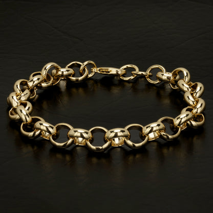 Gold Classic Belcher Bracelet 10mm