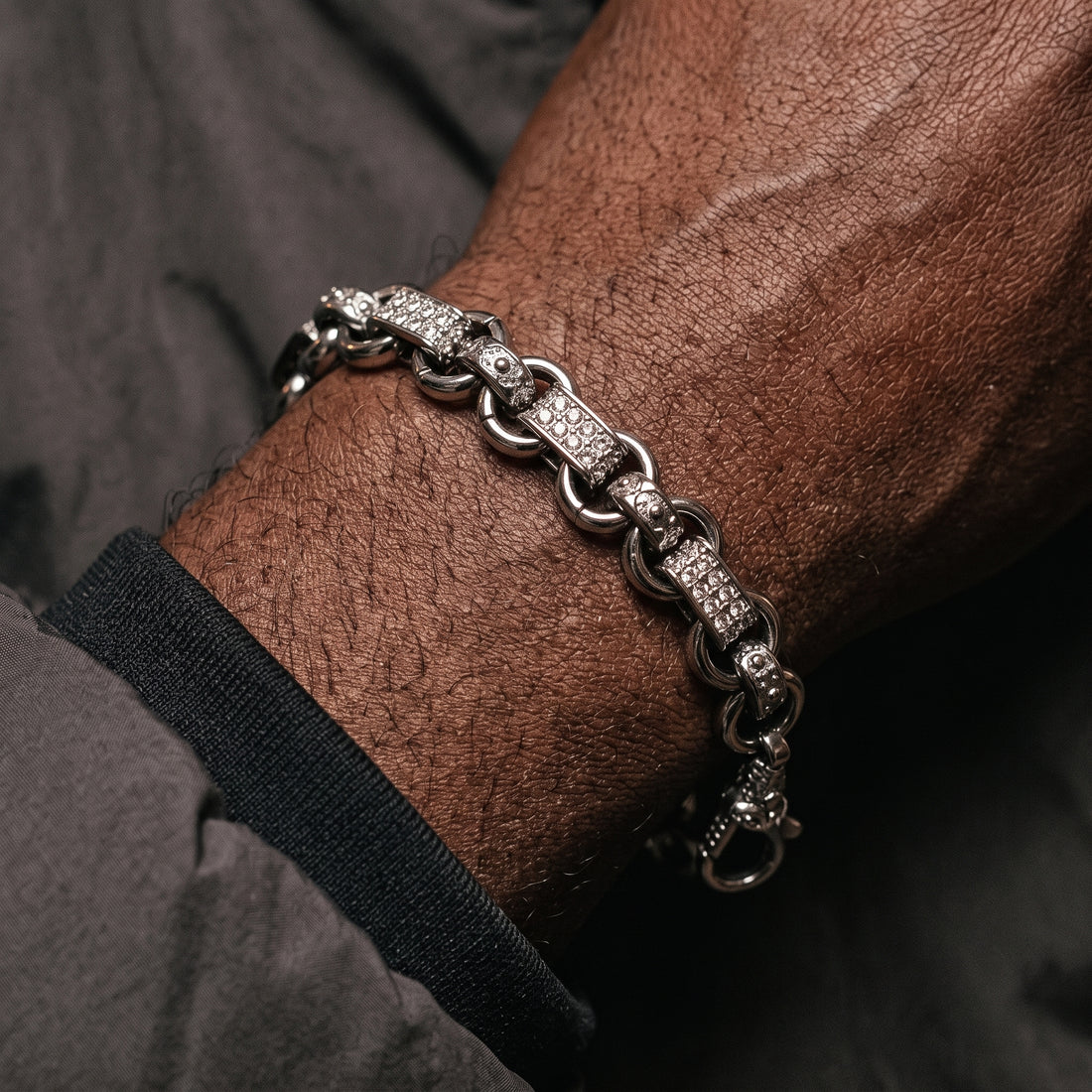 Silver Gypsy Belcher Bracelet 13mm