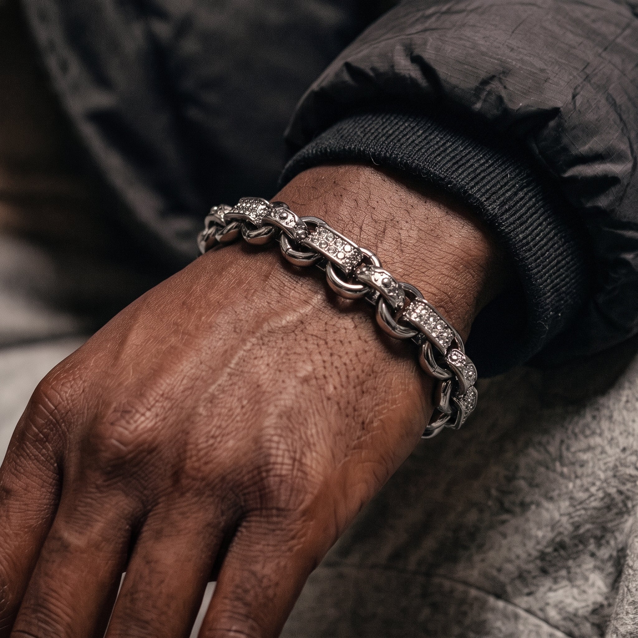 Silver Gypsy Belcher Bracelet 13mm