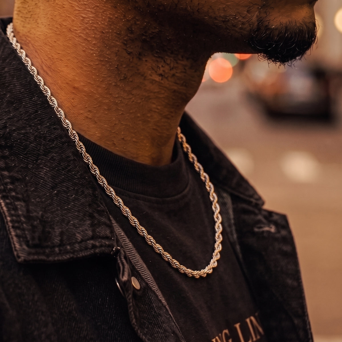 Silver Rope Chain 8mm