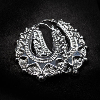 25mm Silver Oval Gypsy Creole Lightweight Earrings