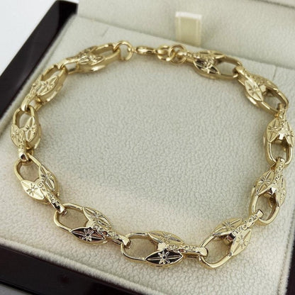 Luxury Gold Tulip Bracelet with Lobster Claw Clasp