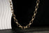 10mm Gold Oval Belcher Chain, 22 Inches Long, 108 Grams