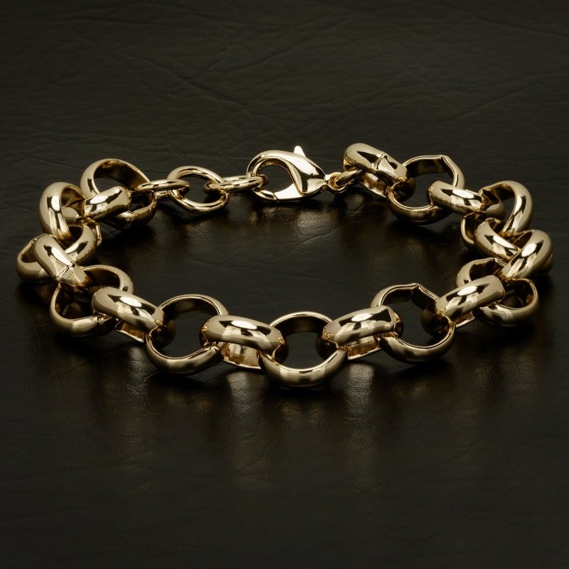 Luxury Gold 16mm XXL Classic Belcher Chain and Bracelet Set (24 &amp; 9 Inches)