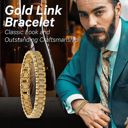 Luxury Gold Presidential 14mm Link Bracelet