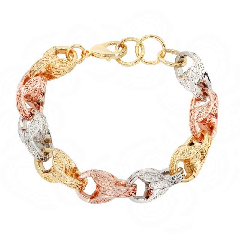 Tri Colour XXL 15mm 3D Tulip Bracelet