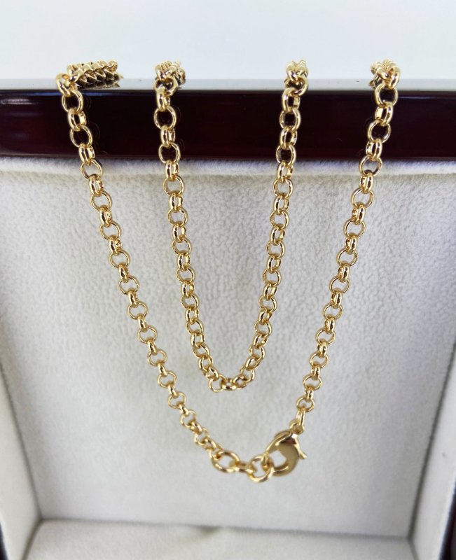 Gold Filled Small Belcher Chain, 3mm Wide, Classic Design