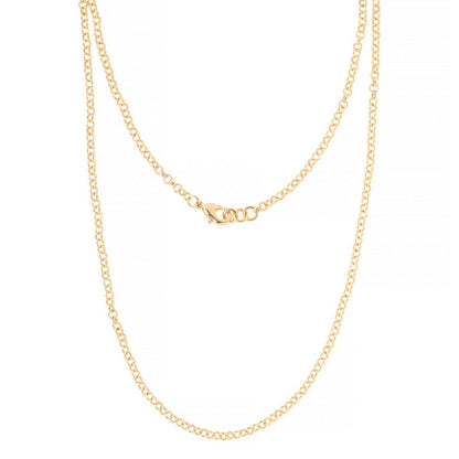 Small Gold belcher Chain, 3mm Width, 18 Inch and 22 Inch Options