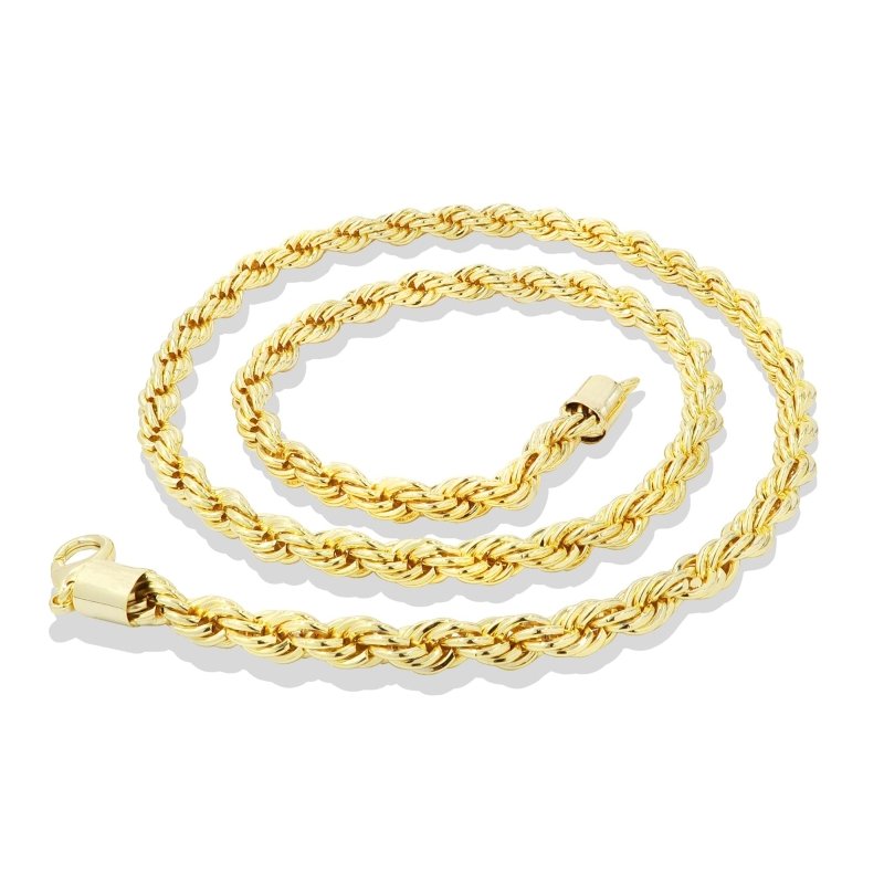 Gold Filled Rope Chain, 8mm Wide, 24 and 30 Inch Necklace