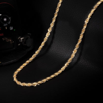 5mm Gold Filled Rope Chain Necklace, 24 Inches Long