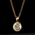 Gold St. Christopher Pendant with 22-inch belcher chain