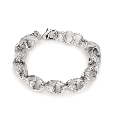 Silver XXL 15mm 3D Tulip Bracelet